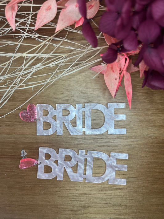 Bride -Heart Stud